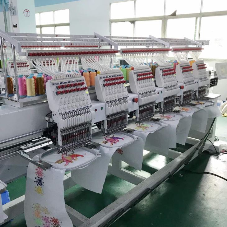 Commercial WONYO 6 Heads Computerized Embroidery Machine For Cap & T-Shirt Embroidery With All Parts